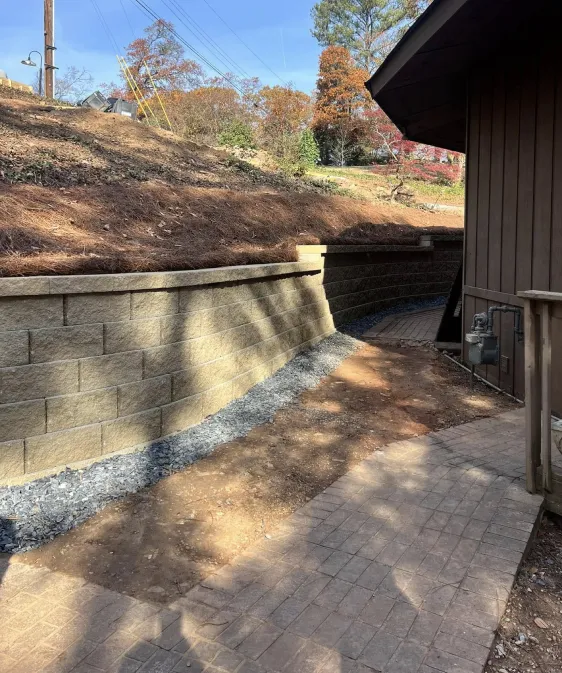 Retaining Wall Installation Slider